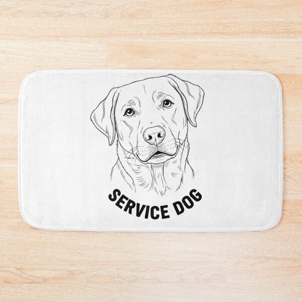 Item preview, Friendly Labrador Service Dog Detailed Line Art designed and sold by NatureUnleashed.