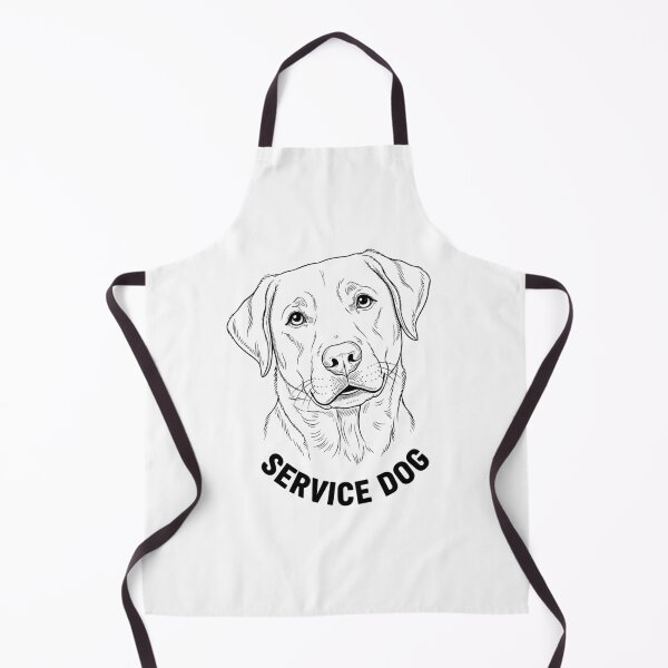 Item preview, Friendly Labrador Service Dog Detailed Line Art designed and sold by NatureUnleashed.