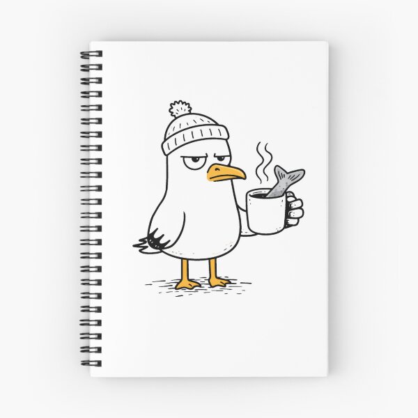 Item preview, Seagull with coffee or fish designed and sold by FrechZeug.