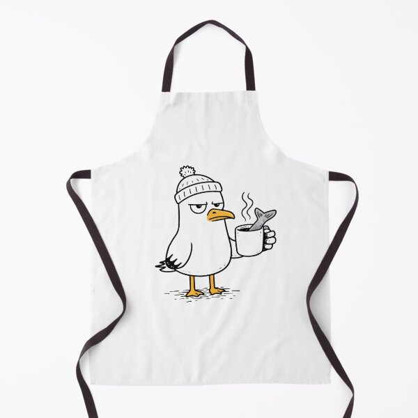 Item preview, Seagull with coffee or fish designed and sold by FrechZeug.