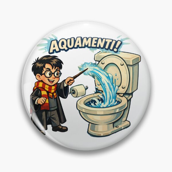 Item preview, Wizard's Magic Flush - Aquamenti Toilet Humor Cartoon designed and sold by KaphzeShop.