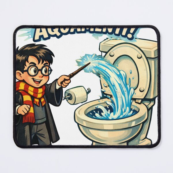 Item preview, Wizard's Magic Flush - Aquamenti Toilet Humor Cartoon designed and sold by KaphzeShop.