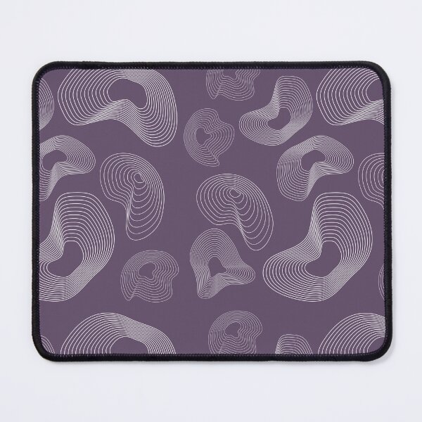 Item preview, Abstract Topographic Line Art Print | White and Purple designed and sold by ApricityPhrases.