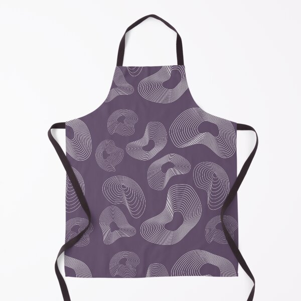 Item preview, Abstract Topographic Line Art Print | White and Purple designed and sold by ApricityPhrases.