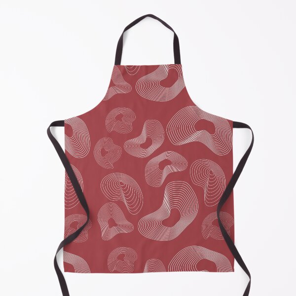 Item preview, Abstract Topographic Line Art Print | White and Red designed and sold by ApricityPhrases.
