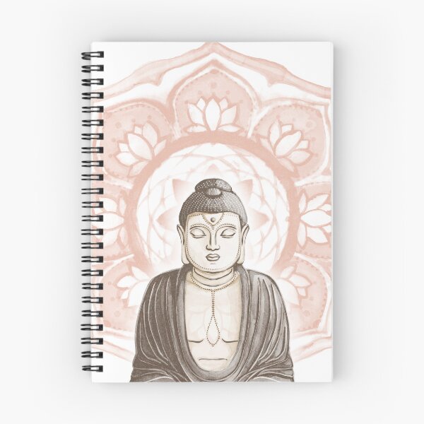 Item preview, Buddha Padma Watercolor - Fawn Earth Earth - Coral Halo designed and sold by Irene Estelle.