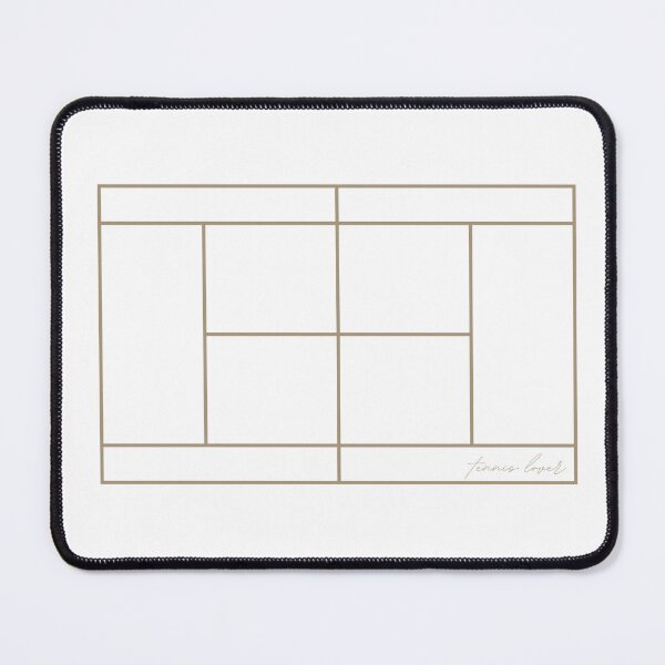 Item preview, Minimalist Tennis Court Line Art  designed and sold by arluhomeliving.