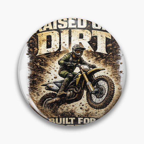 Item preview, Raised on Dirt – Built for Throttle Dirt Bike Shirt designed and sold by Kempworx Art.