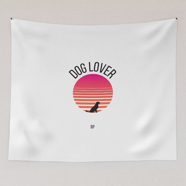 Item preview, Retro Sunset Dog Lover Vintage Style Dog Shirt designed and sold by Refinedpaws.