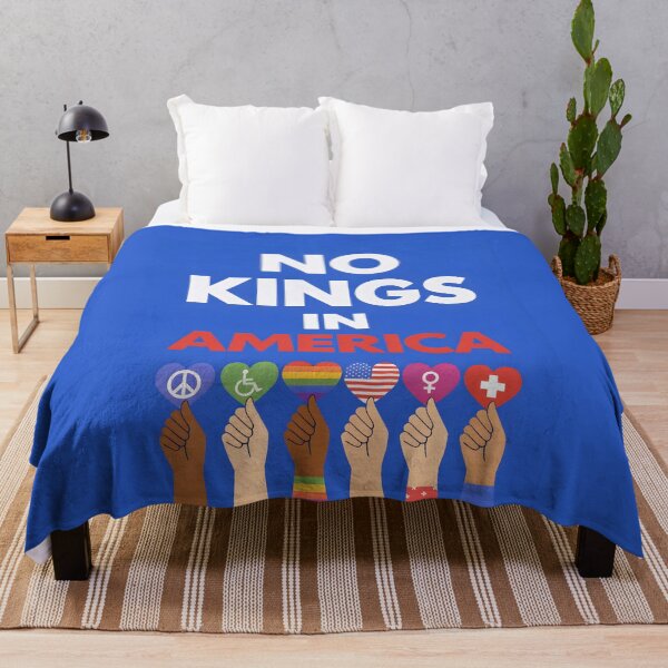 Item preview, NO KINGS IN AMERICA ANTI-TRUMP PROTEST designed and sold by ProgressiveMob.