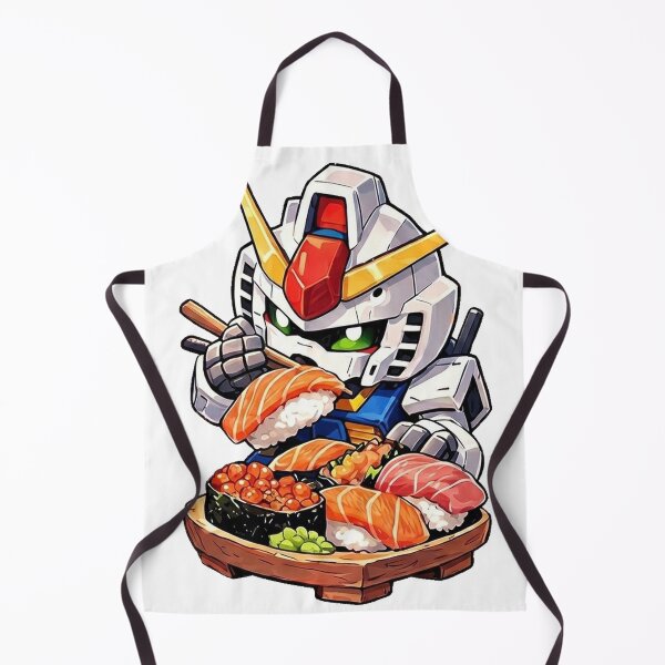 Item preview, Gundam Eating Sushi designed and sold by DaigaaSikFaan.