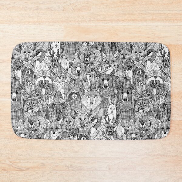 Item preview, canadian animals black white designed and sold by scrummy.