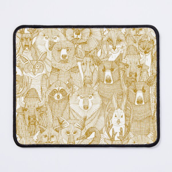 Item preview, canadian animals gold white designed and sold by scrummy.