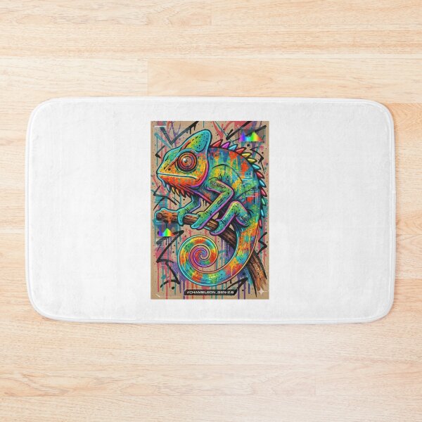 Item preview, A vibrant chameleon illustration designed and sold by TREND DESIGN SHOP.