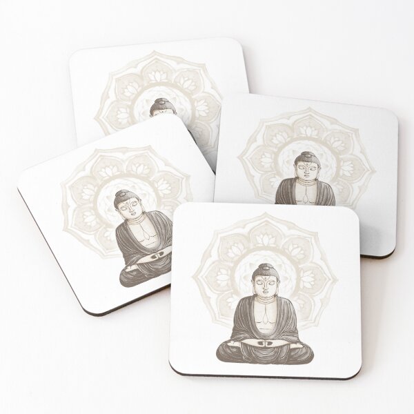 Item preview, Buddha Padma Watercolor - Fawn Earth Earth - Dove Halo designed and sold by Irene Estelle.