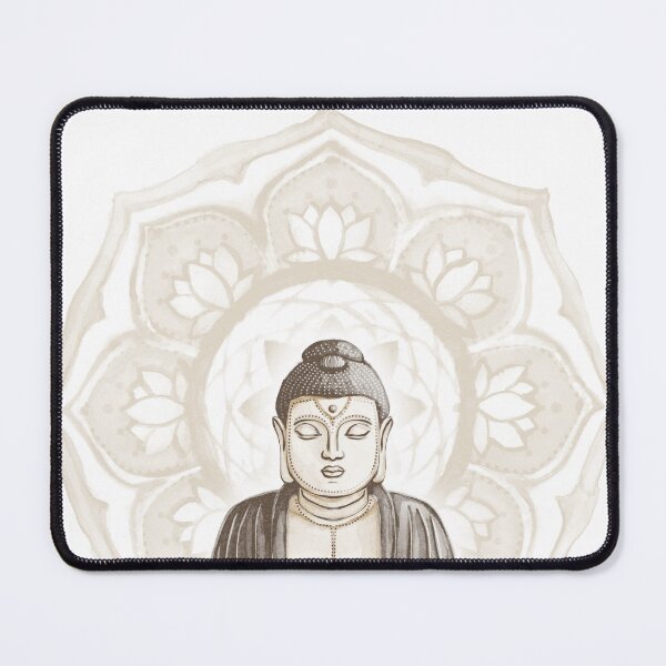 Item preview, Buddha Padma Watercolor - Fawn Earth Earth - Dove Halo designed and sold by Irene Estelle.