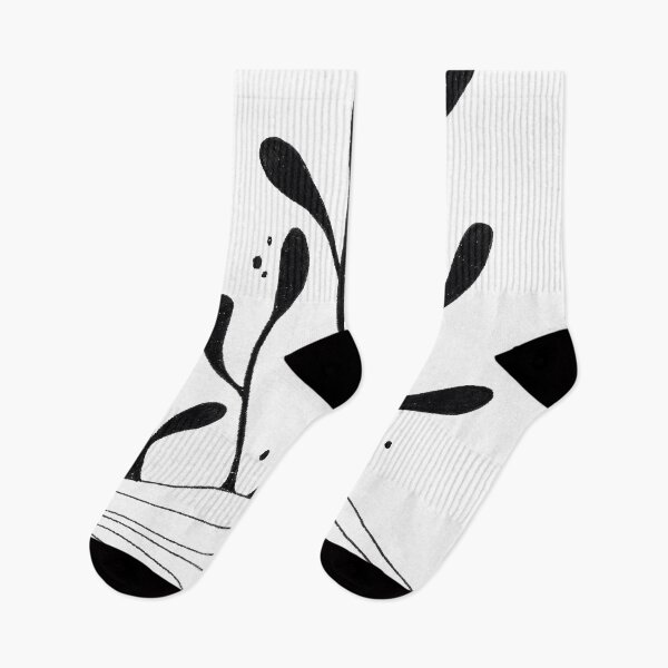 Item preview, Minimal Botanical Abstract - Black Ink Spot Illustration No. 01 designed and sold by CMF Designs.