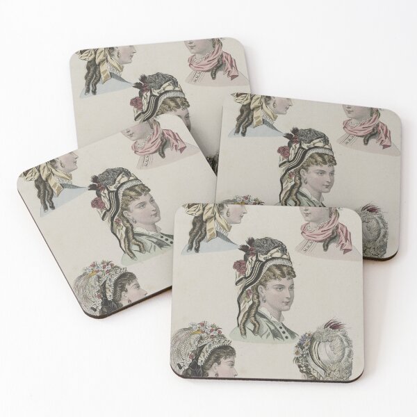 Item preview, Chapeaux de Mme Aubert - 1877 - La Mode Illustrée designed and sold by BestVarieties.