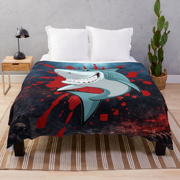 Item preview, Happy Shark Smiling Ocean Spirit designed and sold by Fei Long Design Hub.