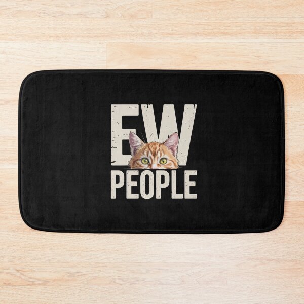 Item preview, Ew People – Funny Introvert Cat Illustration designed and sold by Enea Kelo.