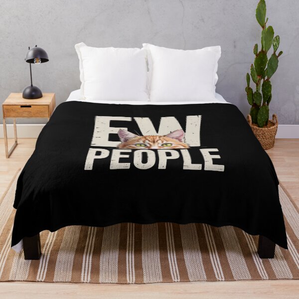 Item preview, Ew People – Funny Introvert Cat Illustration designed and sold by Enea Kelo.