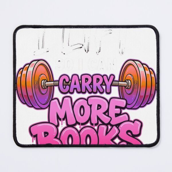 Item preview, Lift So I Can Carry More Books Reading , Book Lover Fitness Gift, Gym Reader Graphic Tee designed and sold by Inkvado.