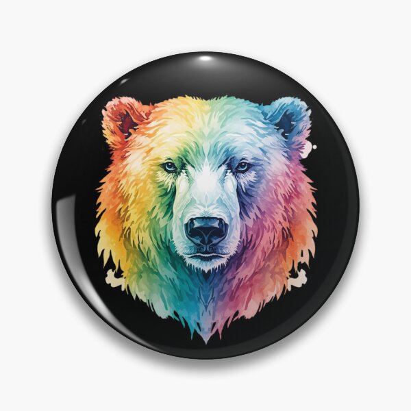 Item preview, Rainbow Polar Bear – Color Splash Arctic Bear Art designed and sold by Silaris Designs.