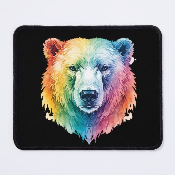 Item preview, Rainbow Polar Bear – Color Splash Arctic Bear Art designed and sold by Silaris Designs.
