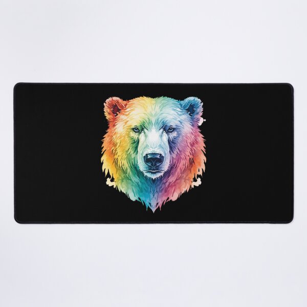 Item preview, Rainbow Polar Bear – Color Splash Arctic Bear Art designed and sold by Silaris Designs.