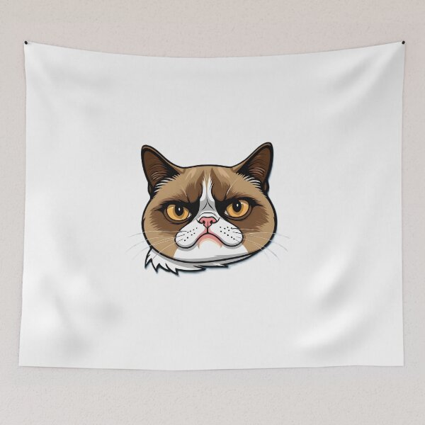 Item preview, Funny Grumpy Cat Cartoon Meme -2 designed and sold by RELAX STATION.