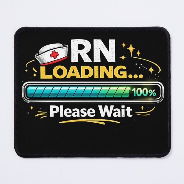 Item preview, RN Loading Complete 100% – Funny Nurse Graduation Shirt designed and sold by LINE & MOOD⭐️⭐️⭐️⭐️⭐️.