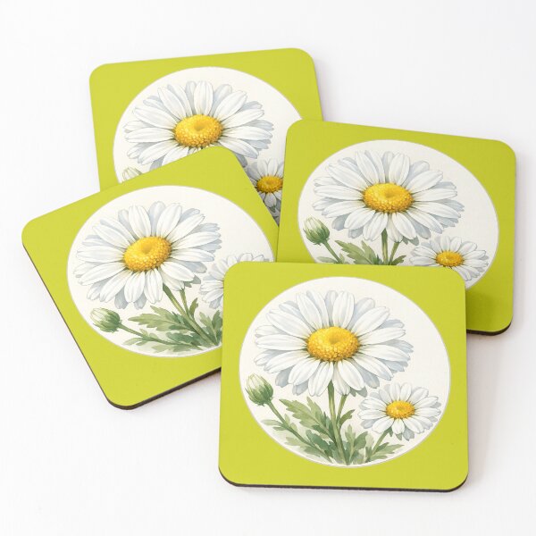 Item preview, Sunny Daisy Delight – Classic Garden Flower Circle Portrait designed and sold by TheJoyfulPen.