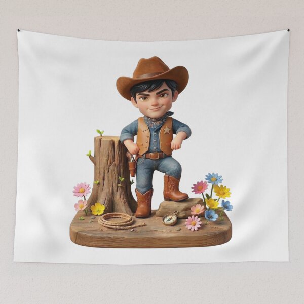 Item preview, Cowboy in leather outfit designed and sold by PP&RAINBOW SHOP.