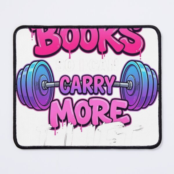 Item preview, Slogan Reader Workout Tee Lift So I Can Carry More Books Reading , Bibliophile Gym Gift, Bookish Graphic Tee designed and sold by Inkvado.