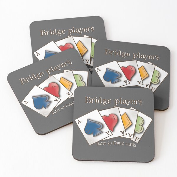 Item preview, Bridge Card Game, cartoon, Bridge players love to count cards designed and sold by DebbieJoyArt.