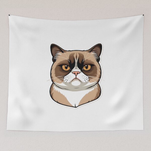 Item preview, Funny Grumpy Cat Cartoon Meme -3 designed and sold by RELAX STATION.