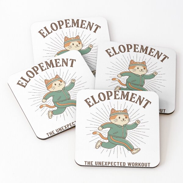 Item preview, Elopement The Unexpected Workout Funny Autism Elopement Cat, Autism Awareness Humor Gift, Special Needs Parent Graphic Tee designed and sold by Inkvado.