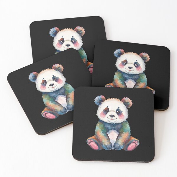 Item preview, Cute Rainbow Panda – Colorful Watercolor Panda Art designed and sold by Silaris Designs.