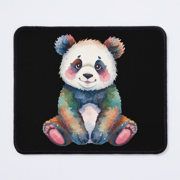 Item preview, Cute Rainbow Panda – Colorful Watercolor Panda Art designed and sold by Silaris Designs.