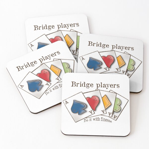 Item preview, Bridge Card Game, cartoon, Bridge players do it with finesse designed and sold by DebbieJoyArt.