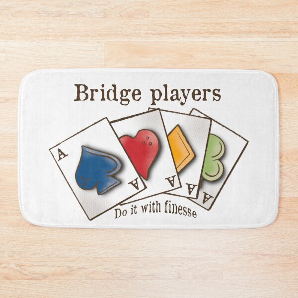 Item preview, Bridge Card Game, cartoon, Bridge players do it with finesse designed and sold by DebbieJoyArt.