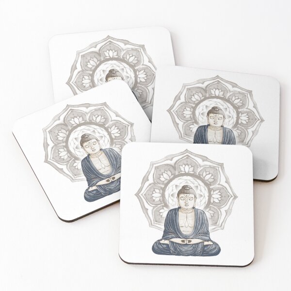 Item preview, Buddha Padma Watercolor - Fawn Earth Dusk - Earth Halo designed and sold by Irene Estelle.