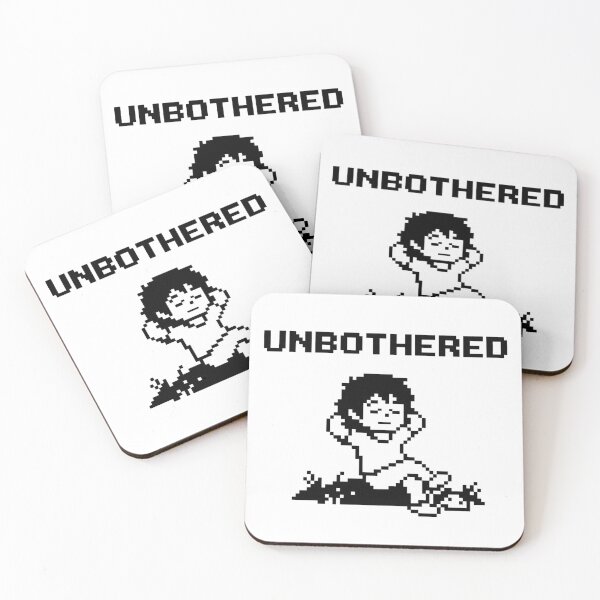 Item preview, unbothered gaming 8 bit design designed and sold by CREATINGMAD.