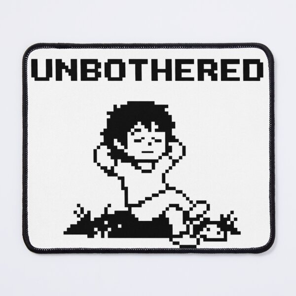 Item preview, unbothered gaming 8 bit design designed and sold by CREATINGMAD.