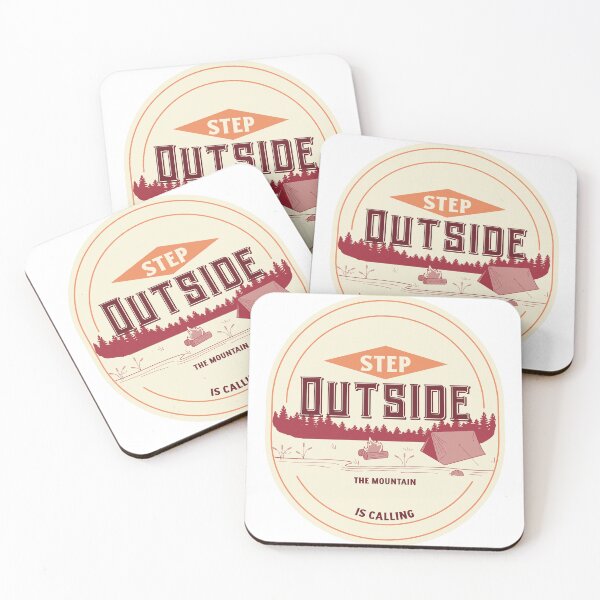 Item preview, Step Outside, The Mountain Is Calling. designed and sold by ShoeySupplies.