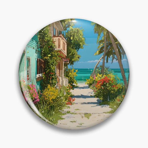 Item preview, Key Largo Tropical Pathway to the Ocean designed and sold by daila70.