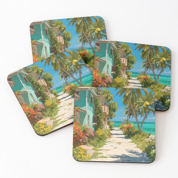 Item preview, Key Largo Tropical Pathway to the Ocean designed and sold by daila70.