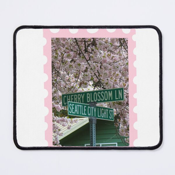 Item preview, Seattle Cherry blossom stamp designed and sold by srujdoodles.