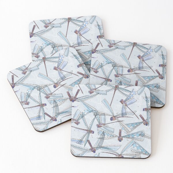 Item preview, watercolor dragonflies blue designed and sold by scrummy.