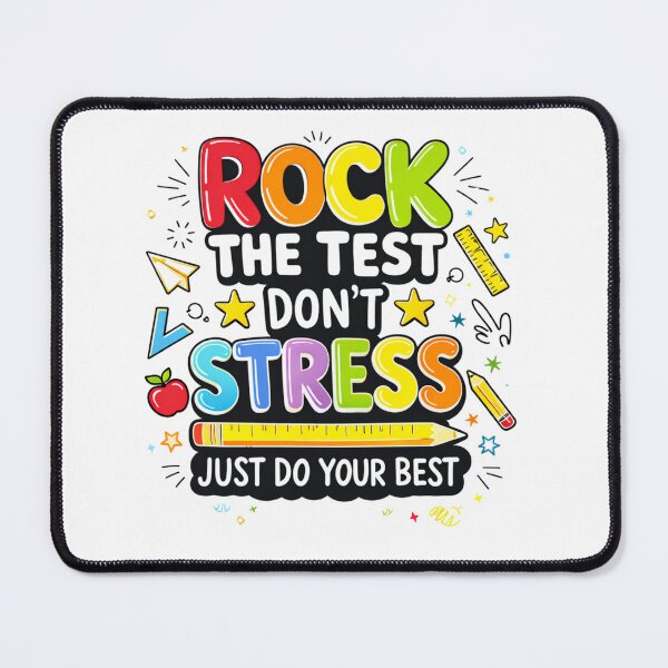Item preview, Rock The Test Don't Stress Shirt – Back to School Motivation Teacher Student Gift designed and sold by Designs That Speak ✨.